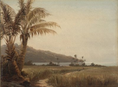 Coconut Trees by the Sea by Camille Jacob Pissarro